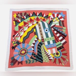 Hermes Chale 140 “Cheval de Fete” by Jan Bajtlik